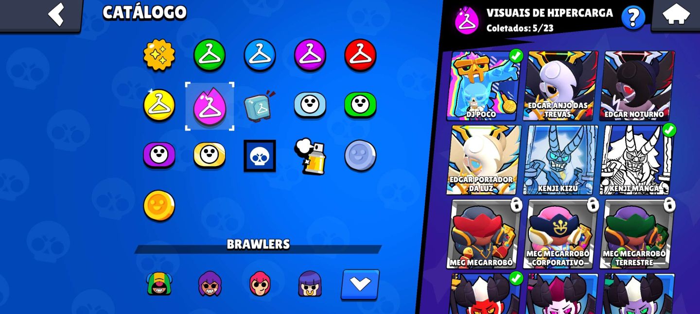 Conta Brawl Stars super rara com skins exclusivas