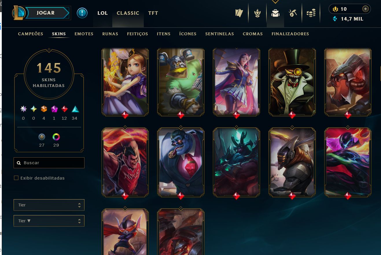 CONTA LOL 2016 DONO ÚNICO | ESMERALDA | 145 SKINS | 4 ULTIMATES | TODOS CAMPEÕES