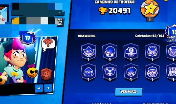 - Conta Brawl Stars com muitos brawlers e skins