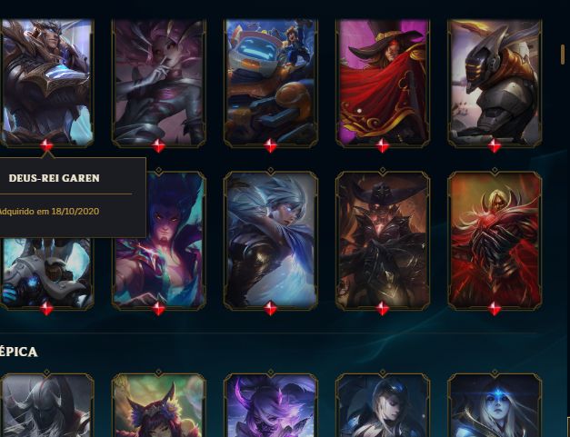 Conta LoL com viego exaltado e +200 skins