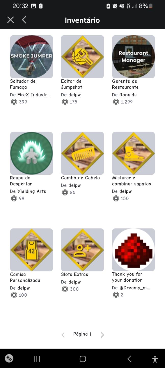 CONTA ROBLOX (Diversas GamePass Inclusas)