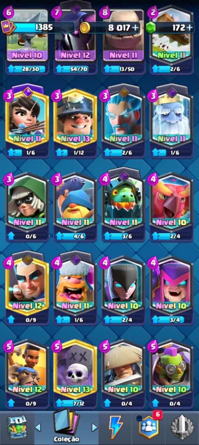 CONTA CLASH ROYALE END-GAME | 9500+ TROFÉUS (ARENA LENDÁRIA) | REI 14