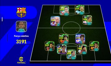 Conta Efootball Com 3191 de força e kagawa, forlan e raúl.