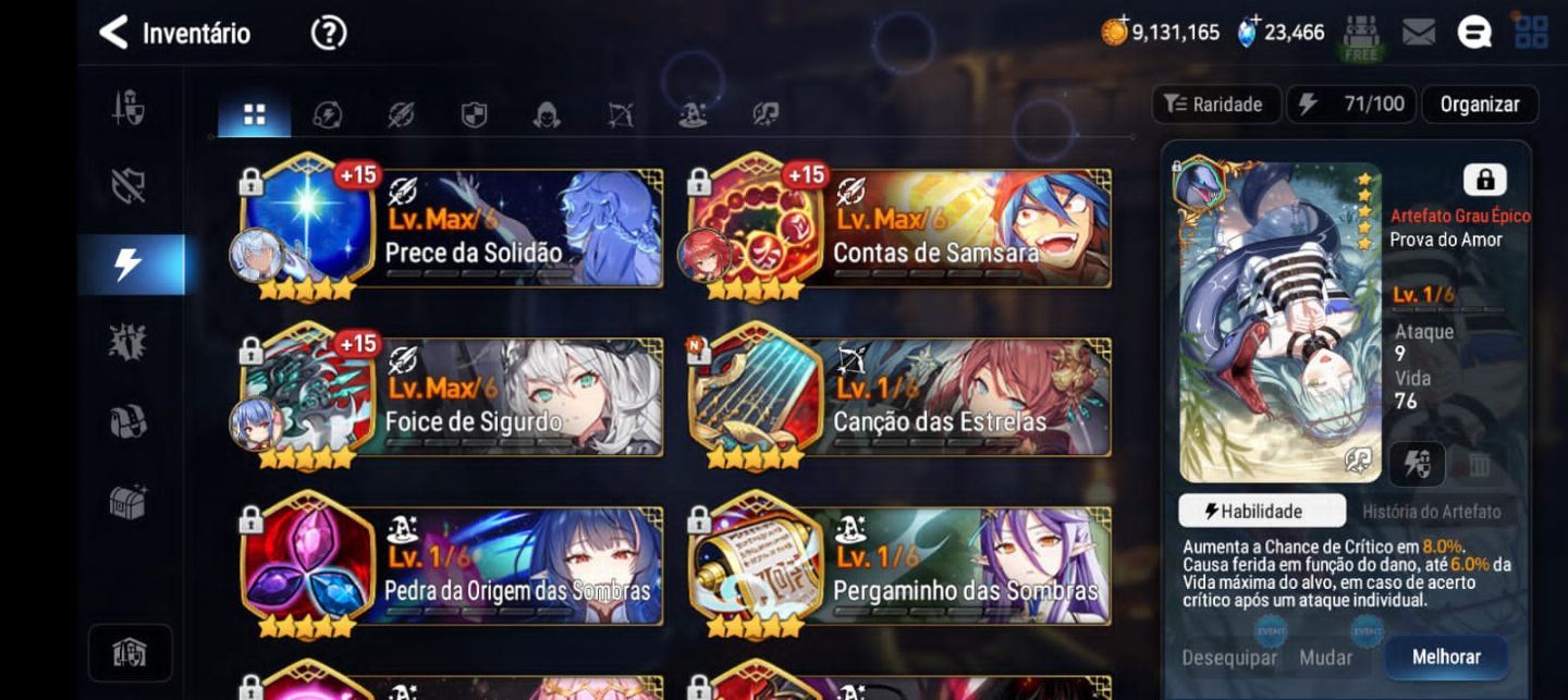 Epic Seven - Conta lvl 62 - Melhor custo beneficio