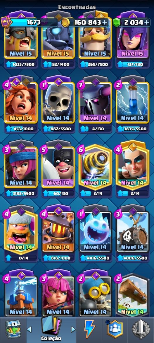 CONTA DE CLASH ROYALE NÍVEL 1673 10.450 TROFÉUS 7 ANOS DE CONTA