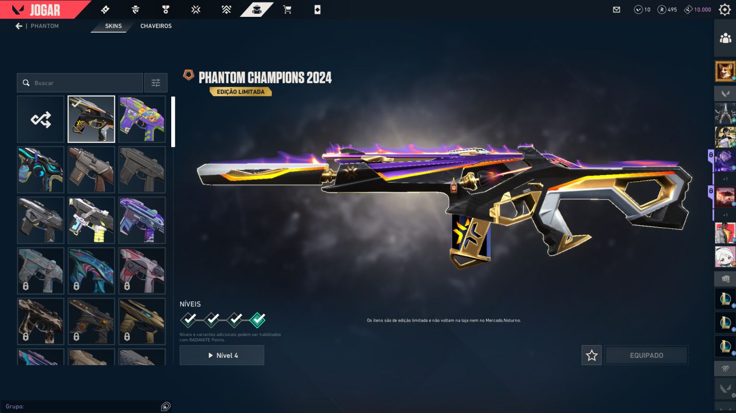 Conta Riot Valorant com skins raras e ASCENDENTE 1