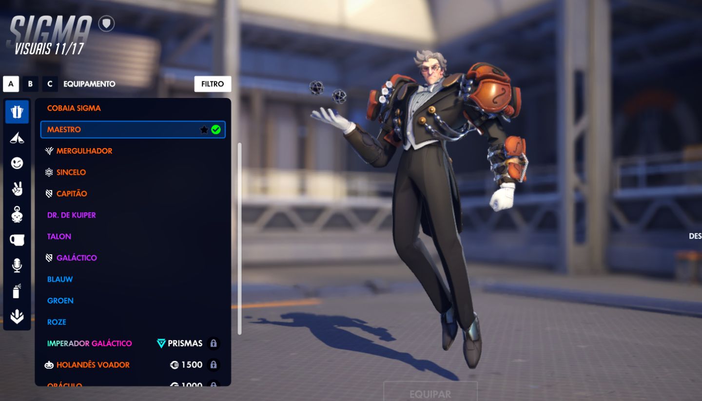 CONTA OVERWATCH MUITAS SKINS DE CAMPEONATO (DOOM TROVÃO/SIGMA MAESTRO)