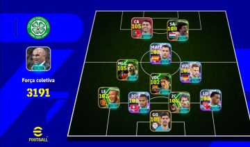 Conta efootball com 3190+ de força coletiva com gullit e Baresi
