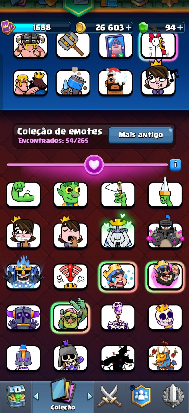Conta do clash Royale com 1300 troféus