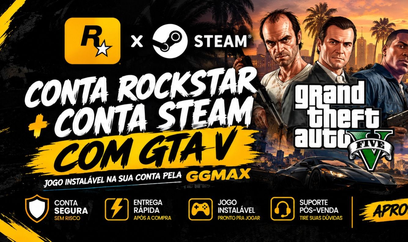 GTA V INSTALAVEL / CONTA LICENCIADA ROCKSTAR