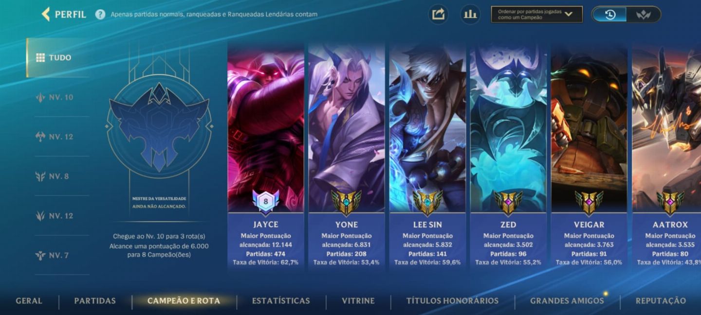 Conta de wild rift/lol/tft pra ! ex challenger atualmente GM, muitos passe