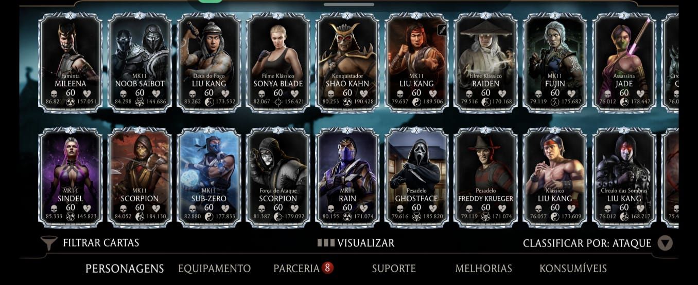 (PREÇO NEGOCIÁVEL) CONTA DE MORTAL KOMBAT 73K DE ALMAS
