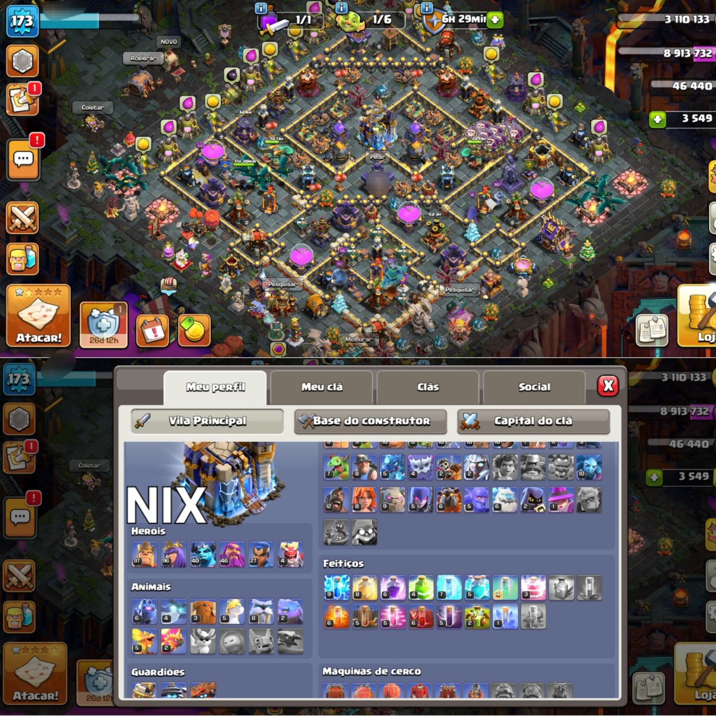 CONTAS DE CLASH OF CLANS CV9 A CV17 NO E-MAIL DO COMPRADOR