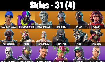 CONTA FORTNITE COM OMEGA, ATEMPORAL, RAGNAROK, CAVEIRÃO E 31 SKINS