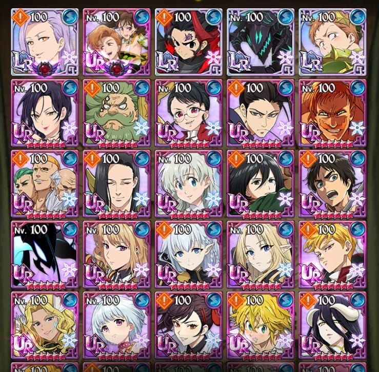 CONTA THE SEVEN DEADLY SINS: GRAND CROSS, 13M CC BOX + e DIVERSAS COLLABS!