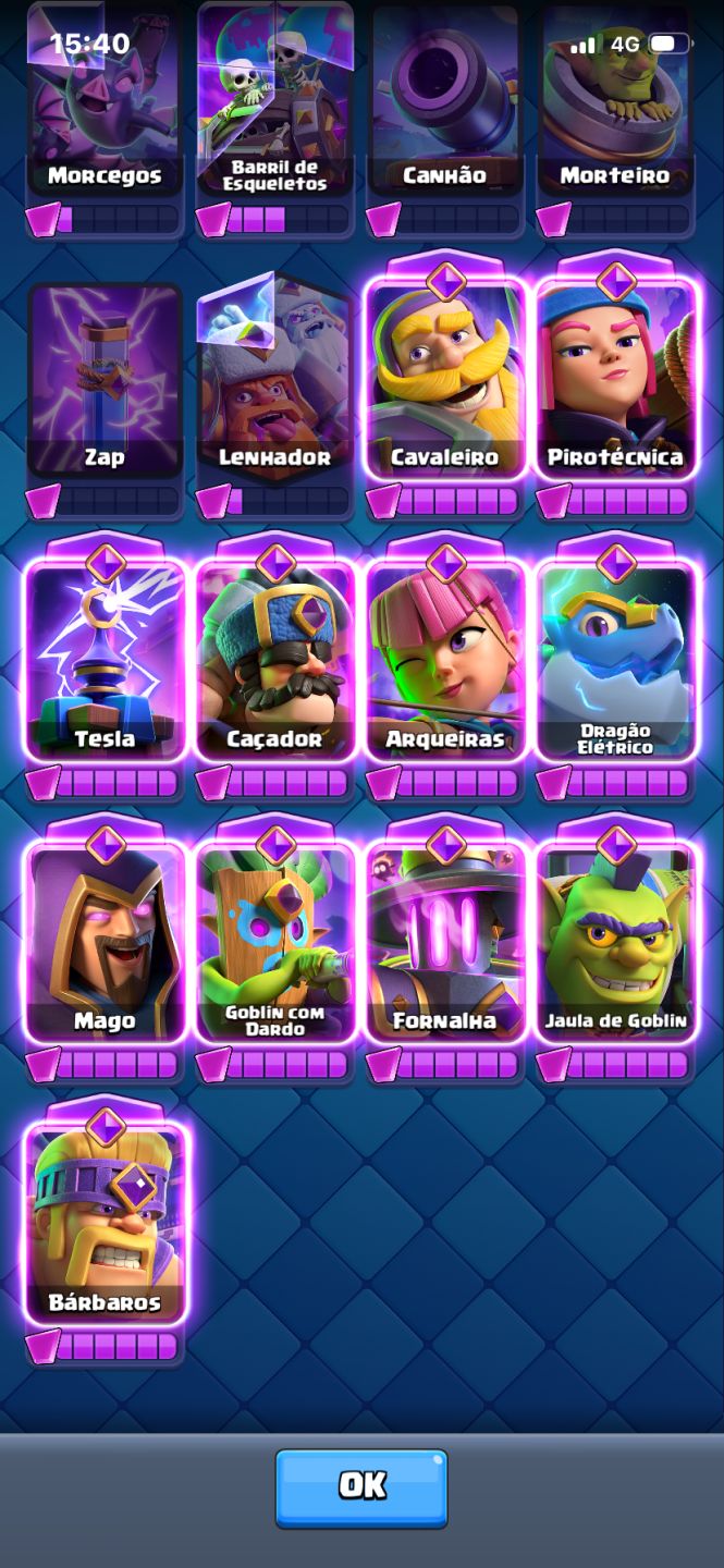 Conta clash royale muito boa, 8 anos