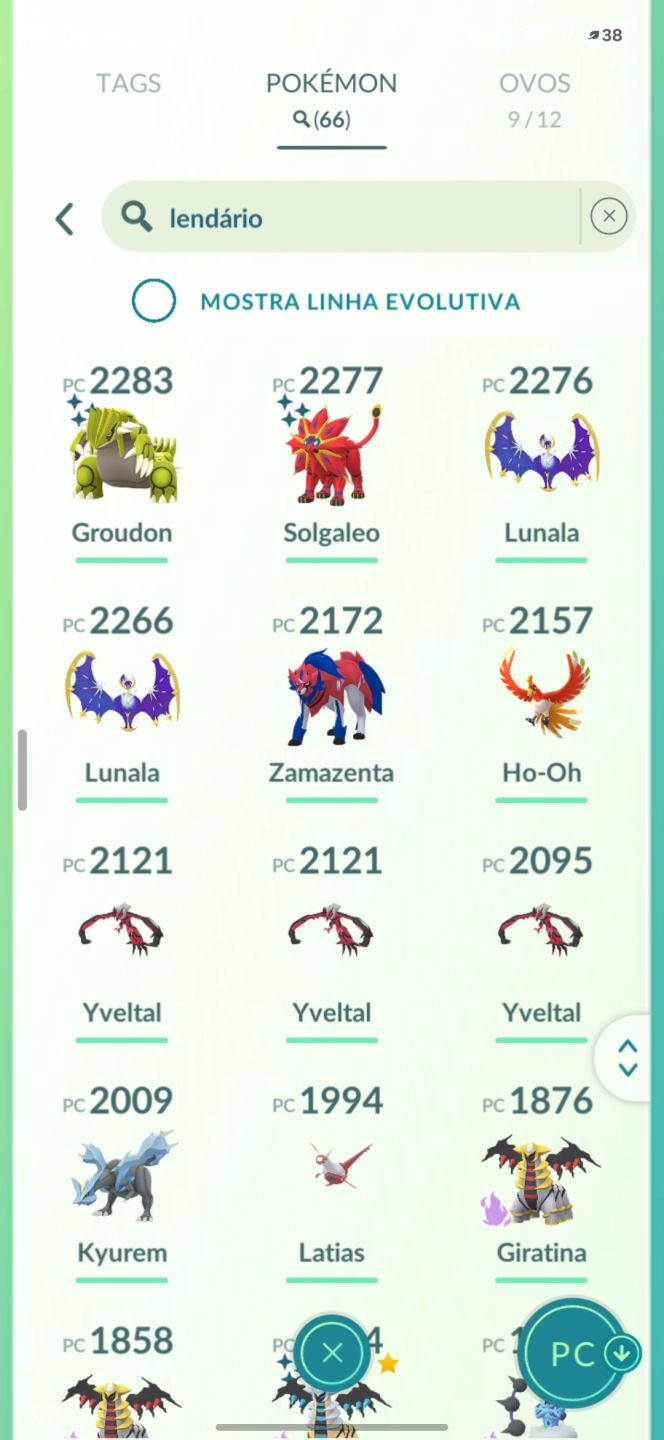 Conta pokémon go lvl 71-80