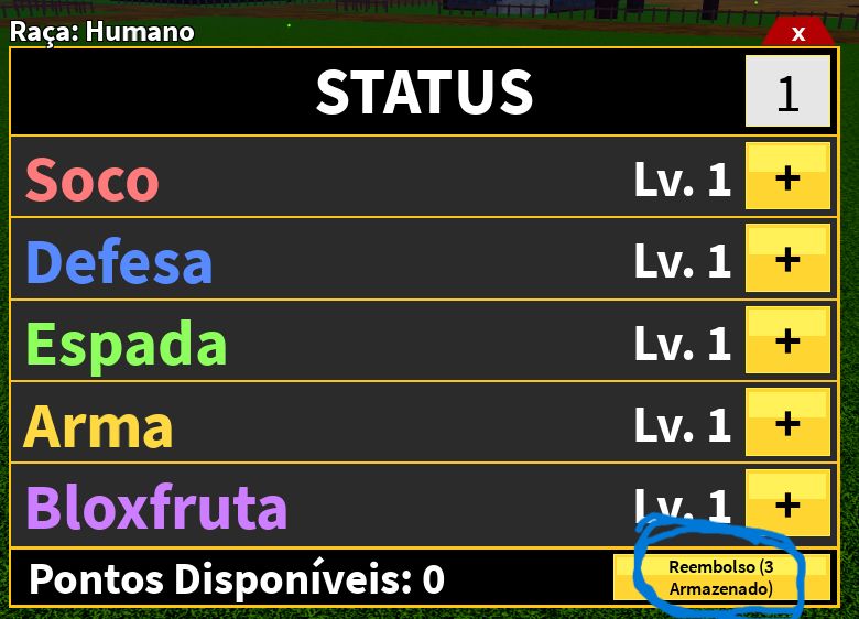 CONTA ROBLOX - BLOX FRUIT - LV 1 - ICE e LUZ NO INV - COMECE COM AS MELHORES FRU