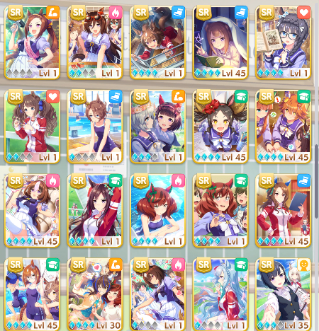 Conta Uma Musume avançada 56k carrots
