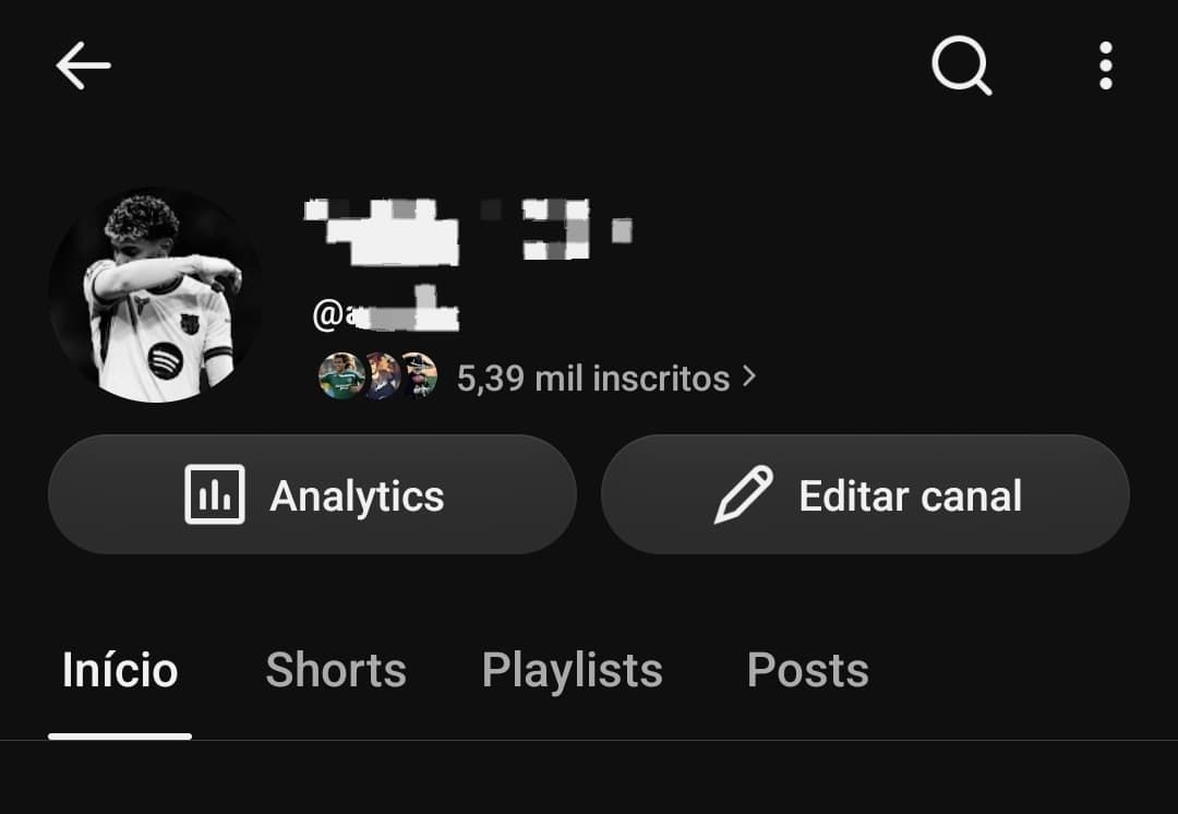 CONTA YOUTUBE 5K DE INSCRITOS
