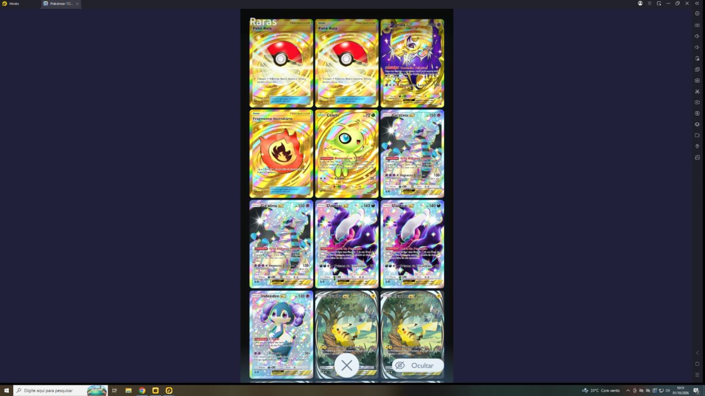 Venda de Conta de Pokémon TCG Pocket