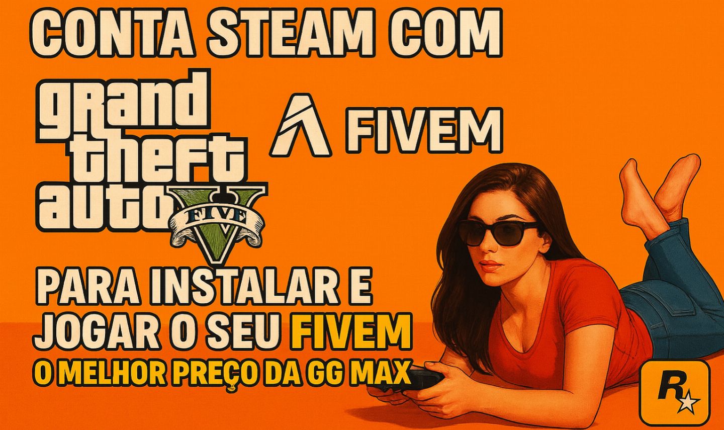 CONTA STEAM COM GTA 5 PARA INSTALAR FIVEM[O MELHOR PREÇO DA GG]
