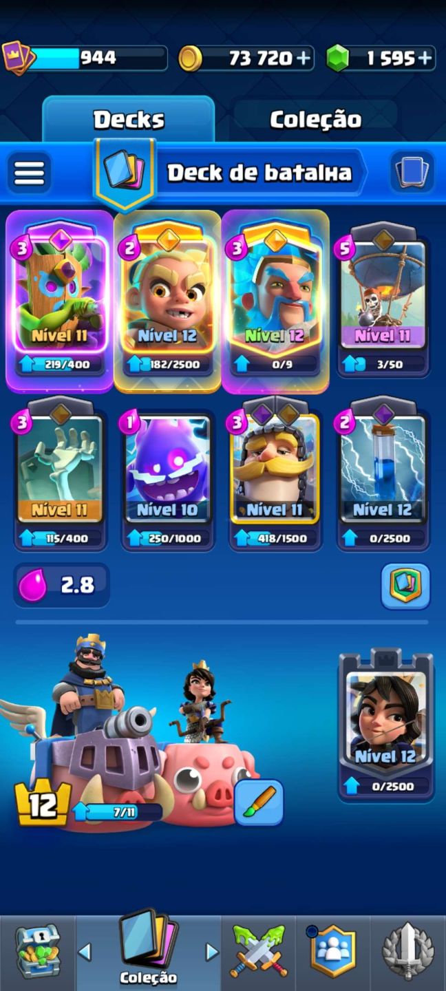 BRAWL STARS + CLASH ROYALE | 57 BRAWLERS | 90/123 CARTAS | 1595 GEMAS