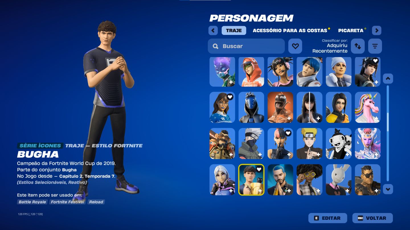 CONTA FORTNITE COM GTA 5 NA CONTA EPIC GAME E VARIAS SKINS E PASSES COM PARCERIA