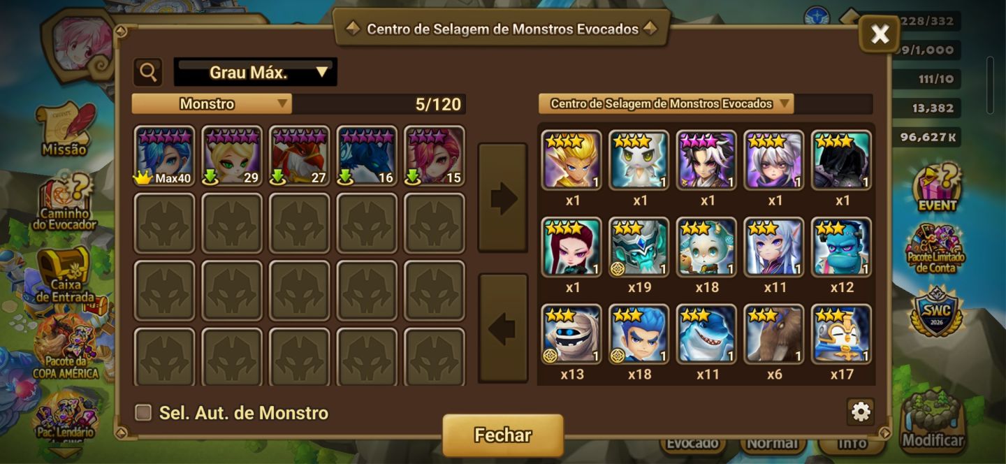 Conta Summoners War | 2 LD Nat 5 (Giselle + Shan) + Full Access