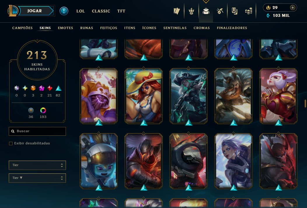 CONTA LOL À VENDA ELO ALTO ÓTIMO MMR PRONTA PARA JOGAR