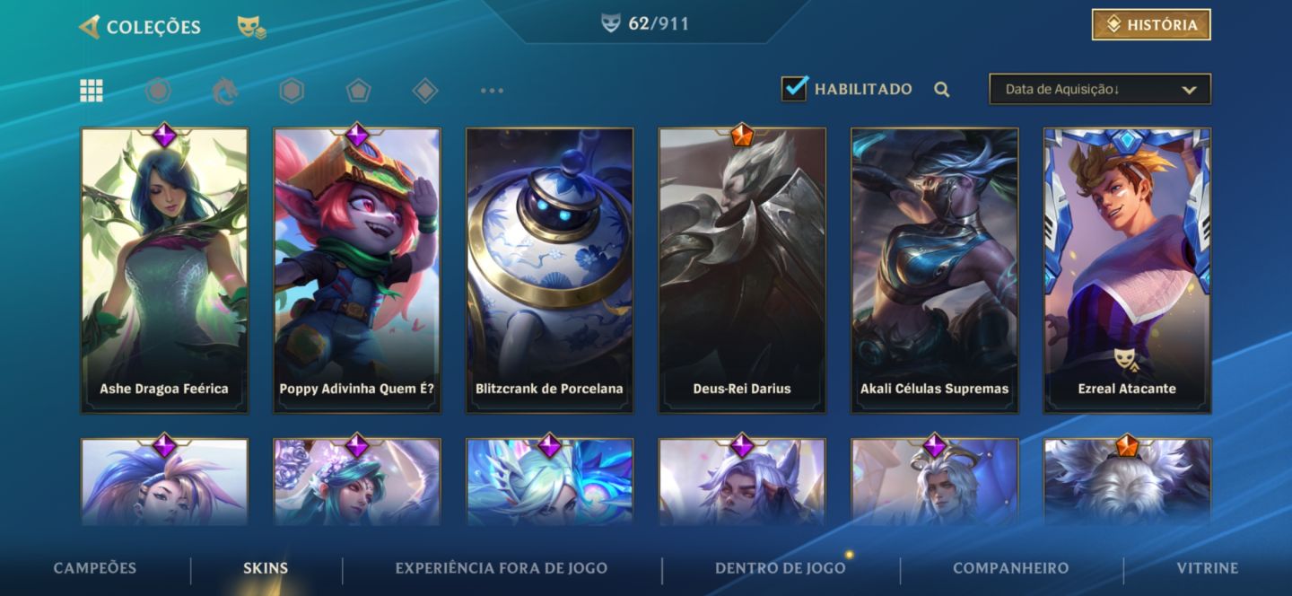 Conta Wild Rift Elo Grão-Mestre 2 Ex Desafiante