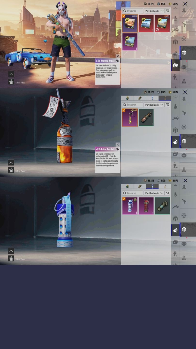 CONTA PUBG MOBILE DE 8 ANOS COM SKINS DO NARUTO (FULL ACESSO)