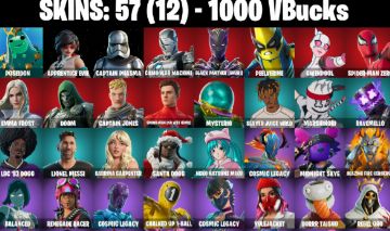 CONTA FORTNITE RARA COM SABRINA CARPENTER, 57 SKINS + 1000 vbucks