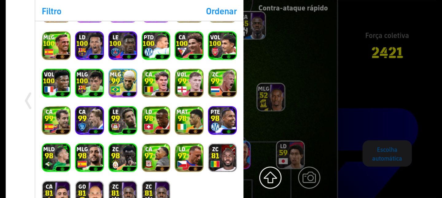 E-FOOTBALL - VÁRIAS CARTAS LENDÁRIAS, MUITOS BLITZ CÚLLER'S, BOA DE VDD!