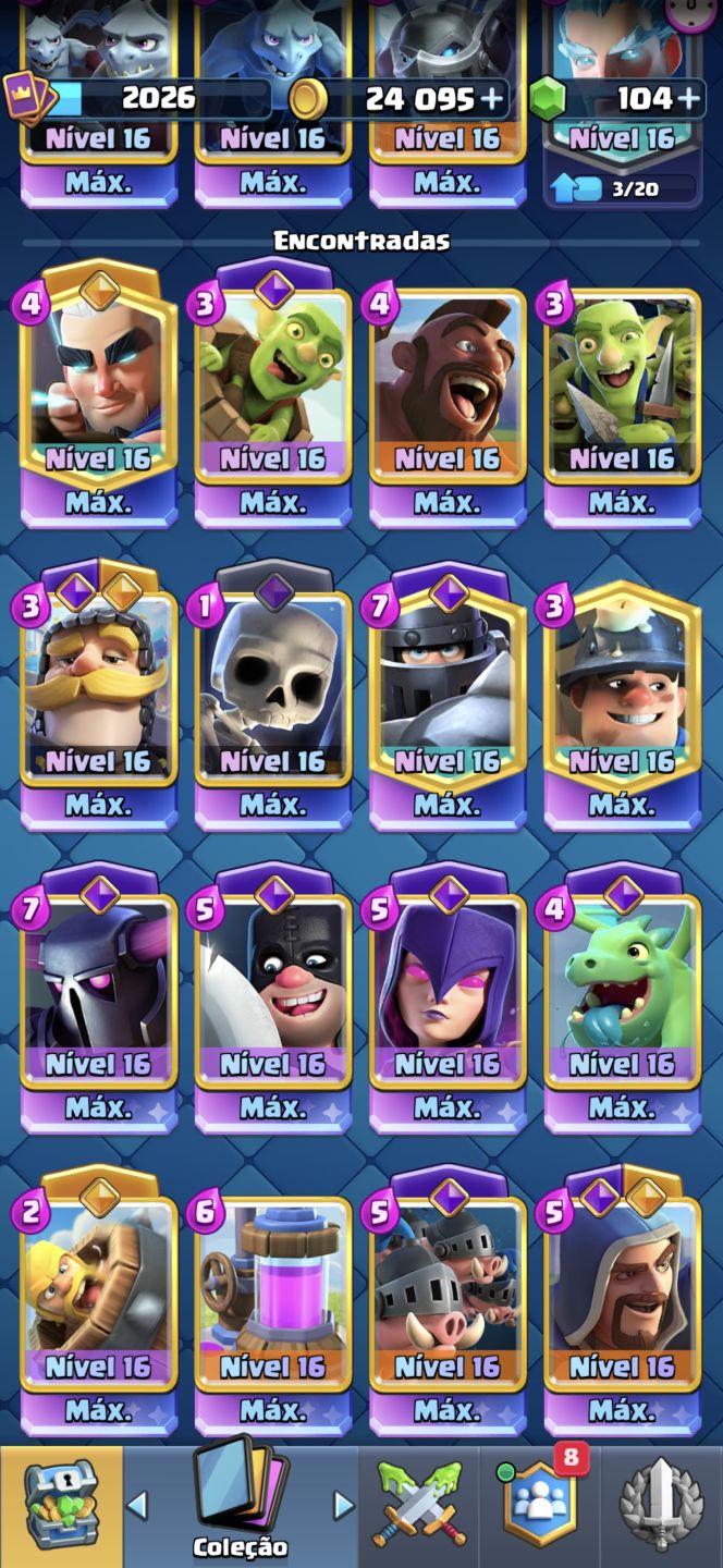 CONTA CLASH ROYALE END-GAME (10 ANOS) 14.000+ TROFÉUS | TORRE LV 16