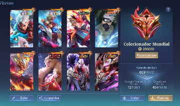 ACC BRABA DEMAIS EX-IMORTAL COM MUITAS SKINS RARAS