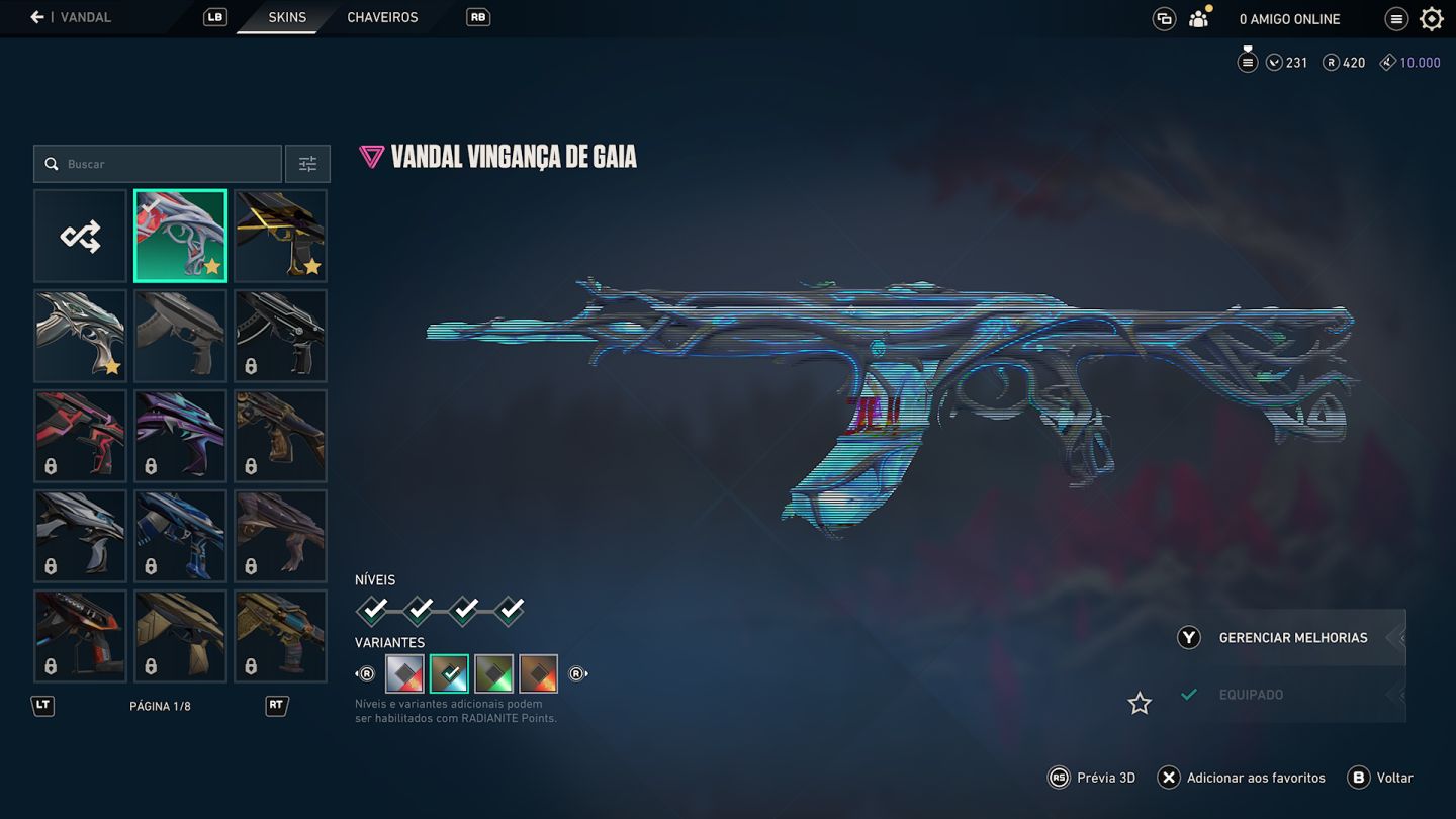 VALORANT LVL 231 | CHAMPIONS 2023 COMPLETE (VANDAL + KUNAI) + BUNDLE LEVIATÁN