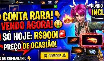 Conta de Free Fire gemada !