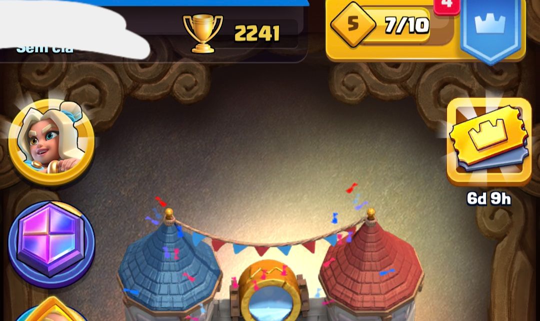 Conta Clash Royale Arena 7 com 2200 Troféus