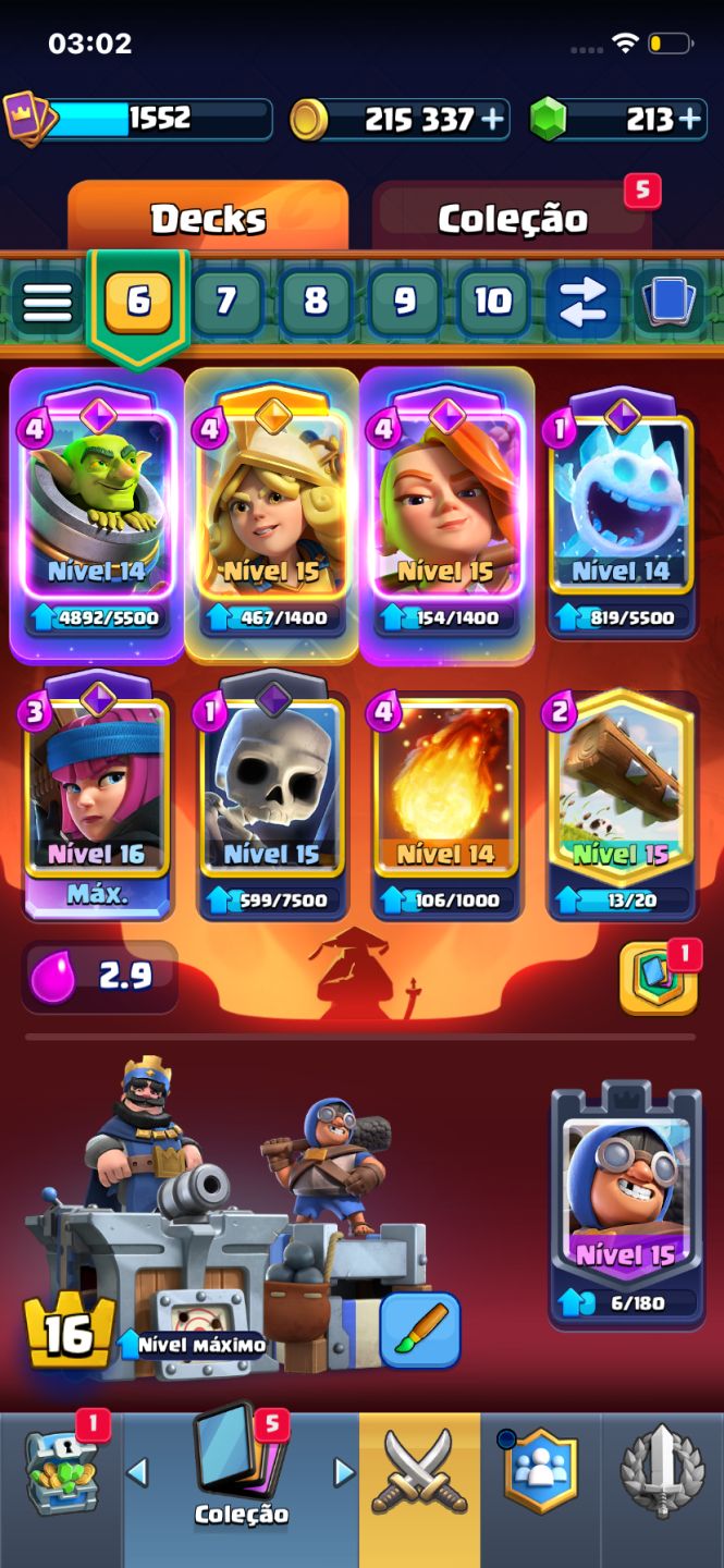CONTA CLASH ROYALE TOP 11.600+