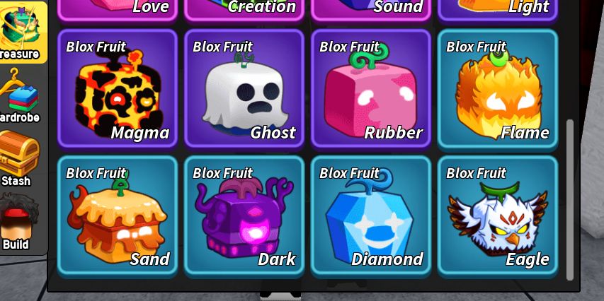CONTA Blox Fruits 3 PERMANENT FRUITS - Buddha+Magma+Rocket+1872 LVL E MAIS JOGOS