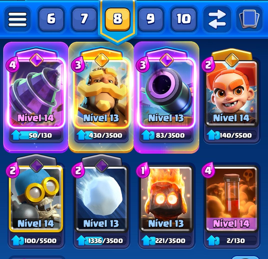 Conta clash royale +9000 troféus