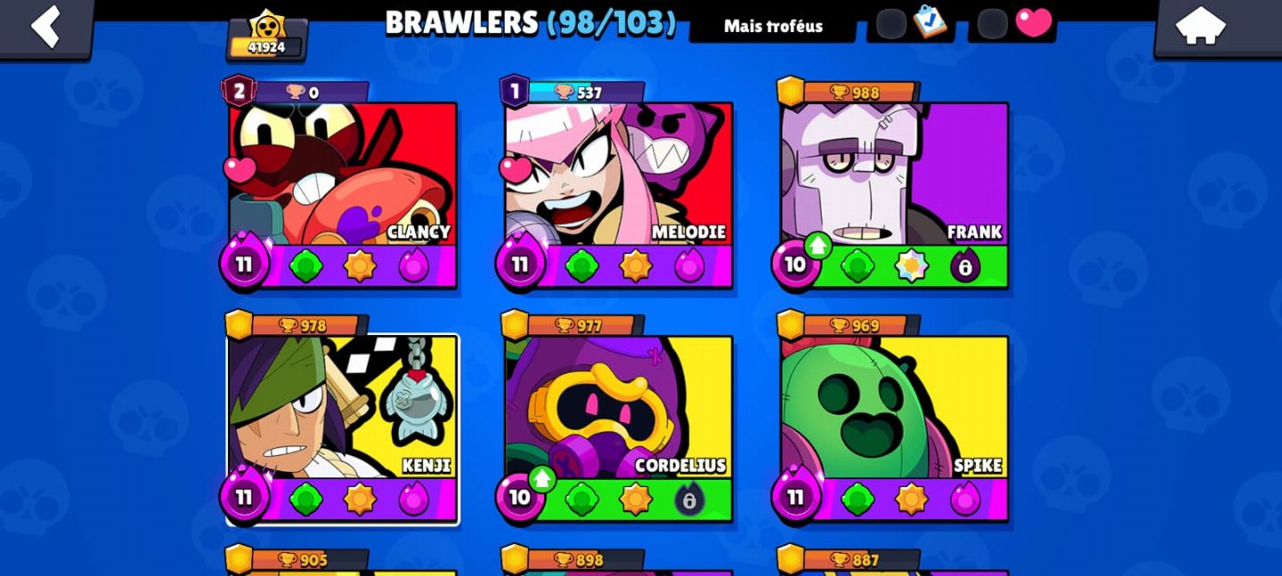 Conta Brawl Stars à venda completa e de alto nível!