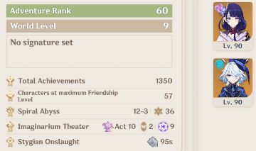 Conta AR60 Late Game mais da metade dos personagens 5 Estrelas