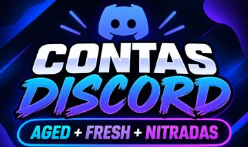 CONTAS DISCORD | AGED + FRESH + NITRADAS