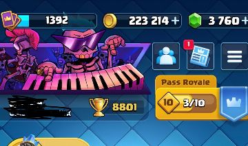 [ENTREGA AUTOMÁTICA] CONTA CLASH ROYALE 8800 TROFÉUS MUITO UPADA!!!