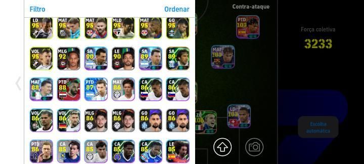 Ótima conta efootbal 3233, com o novo quaresma, Baresi,Maldini e companhia