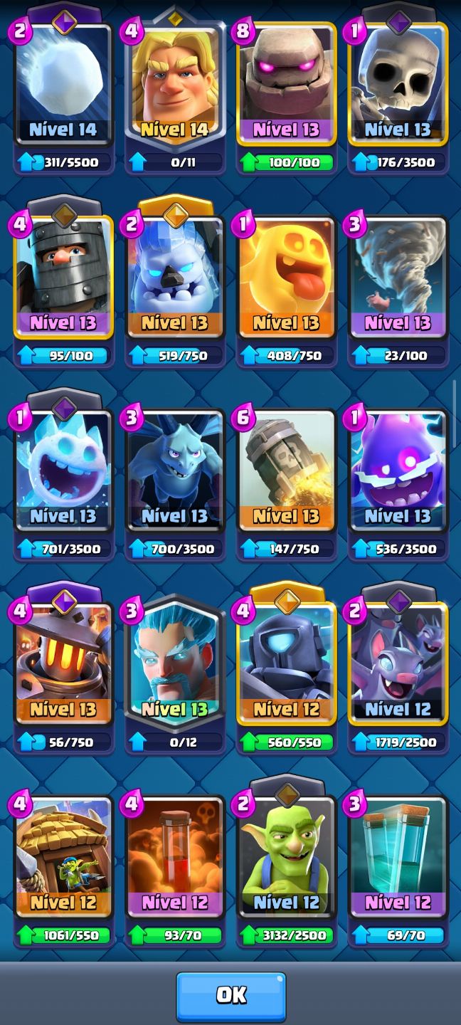 Conta de Clash Royale 11500+ Troféus