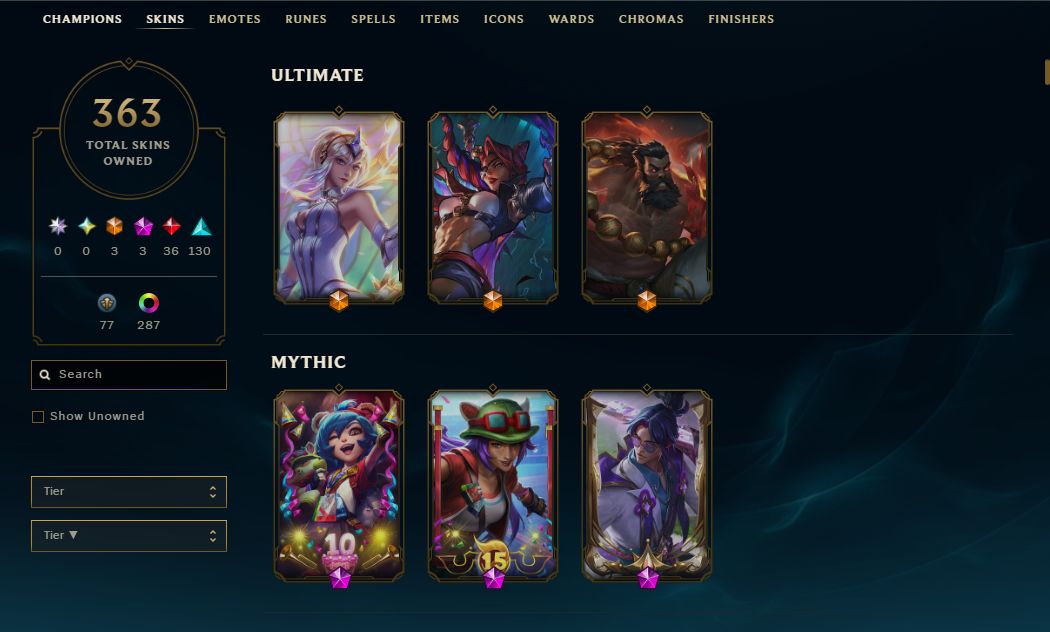 CONTA MESTRE SOLOQ 500+ PDL, 300+ SKINS(INCLUINDO RARAS), FULL ACESSO
