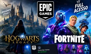 CONTA EPIC GAMES FULL ACESSO | HOGWARTS LEGACY + SKINS FORTNITE